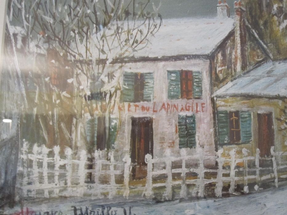 Quadro Maurice Utrillo Rep Alta Qualidade "Cabaret du Lapin Agile" XIX