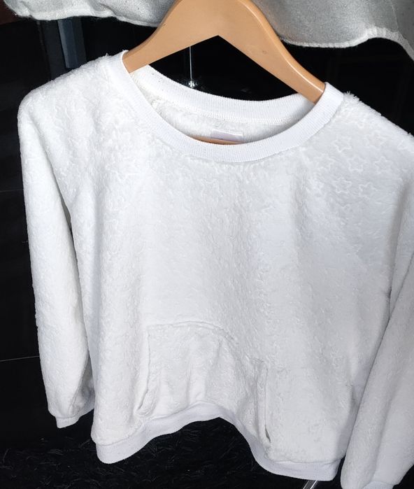 Bluza damska w gwiazdki z miękkiego materiału rozmiar XS luźna