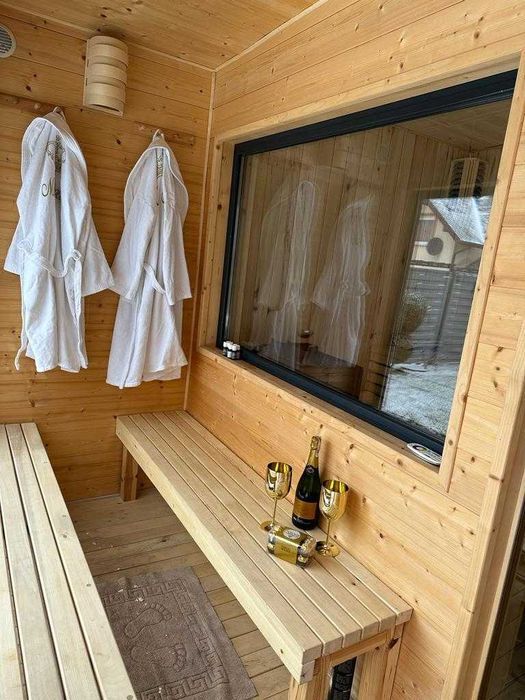 Sauna, sauna ogrodowa, sauna zewnętrzna 3x3,4m