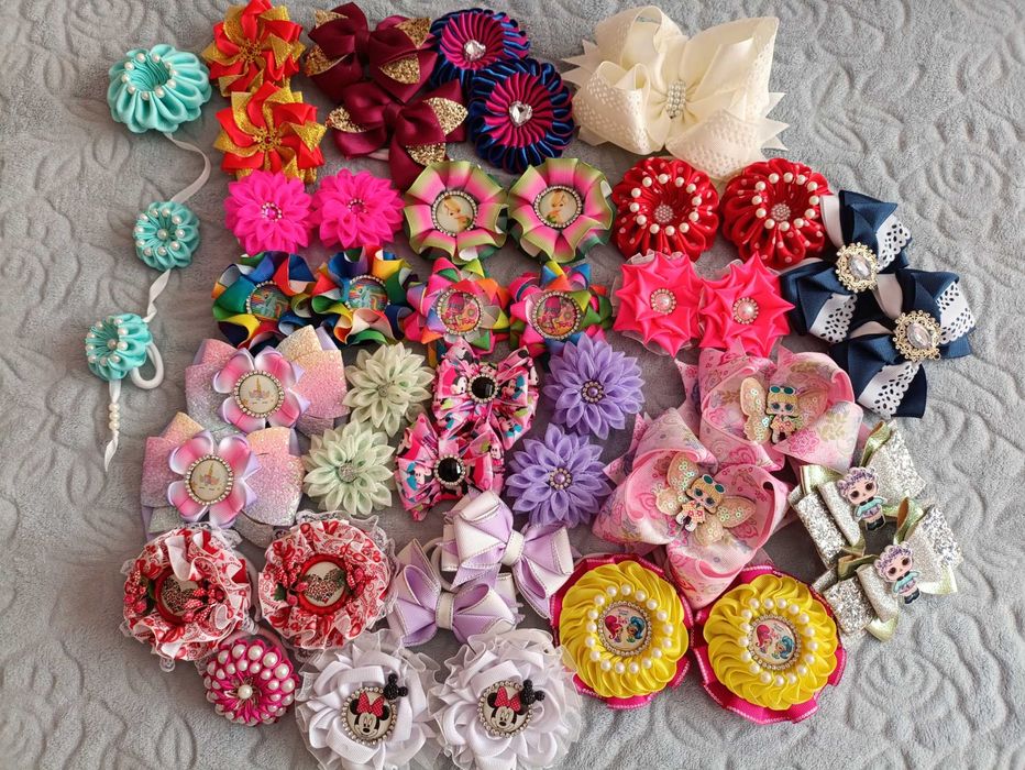 Пакет бантиков для девочки ручной работы идеал 43 штуки