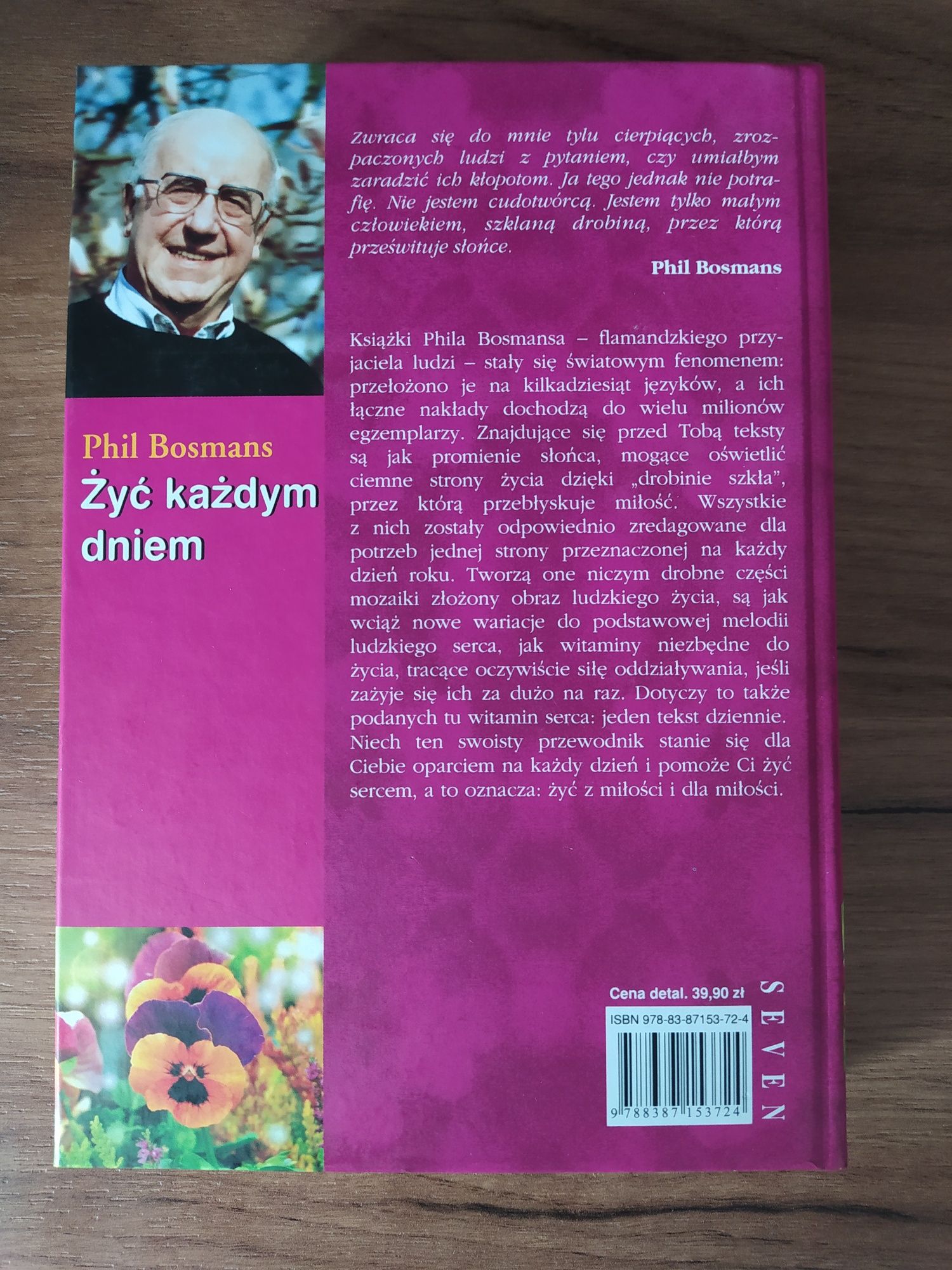 Książka "Żyć każdym dniem" Phil Bosmans