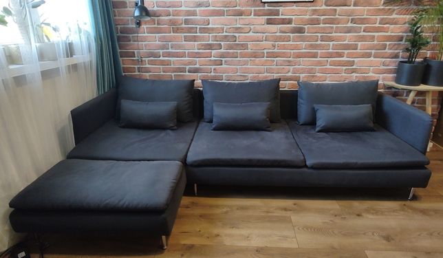 Sofa 4-osobowa z szezlongiem, IKEA Soderhamn. Narożnik, rogowiec