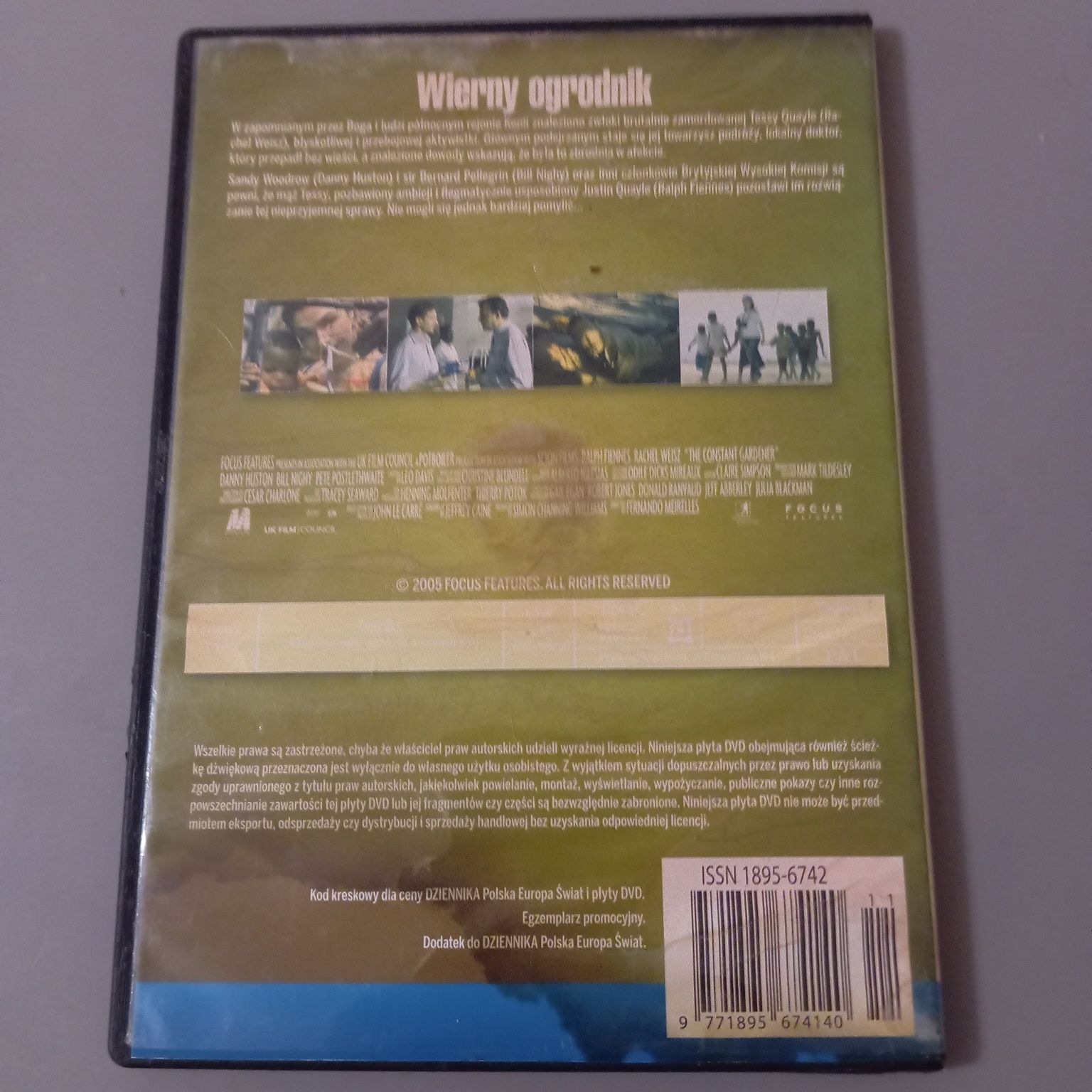 Wierny ogrodnik, film DVD, stan bdb