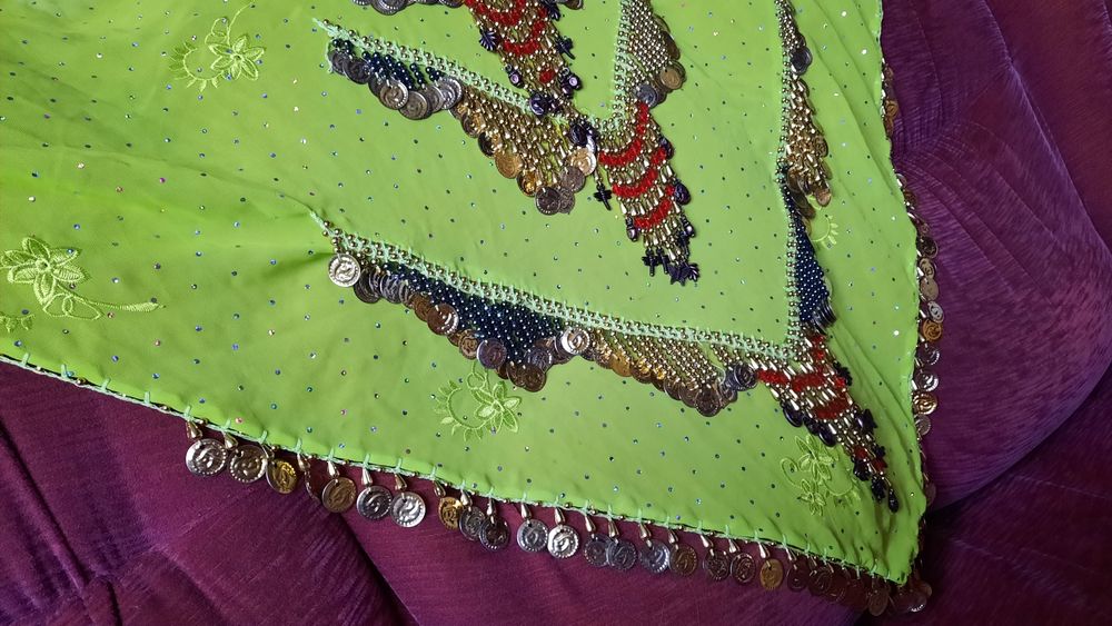 Профессиональный платок для восточных танцев живота, на бедра.