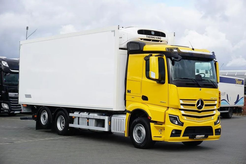 Mercedes-Benz ACTROS / 2853 / ACC / E 6 / MP 5 / CHŁODNIA + WINDA / 18 PALET / OŚ SKRĘTNA