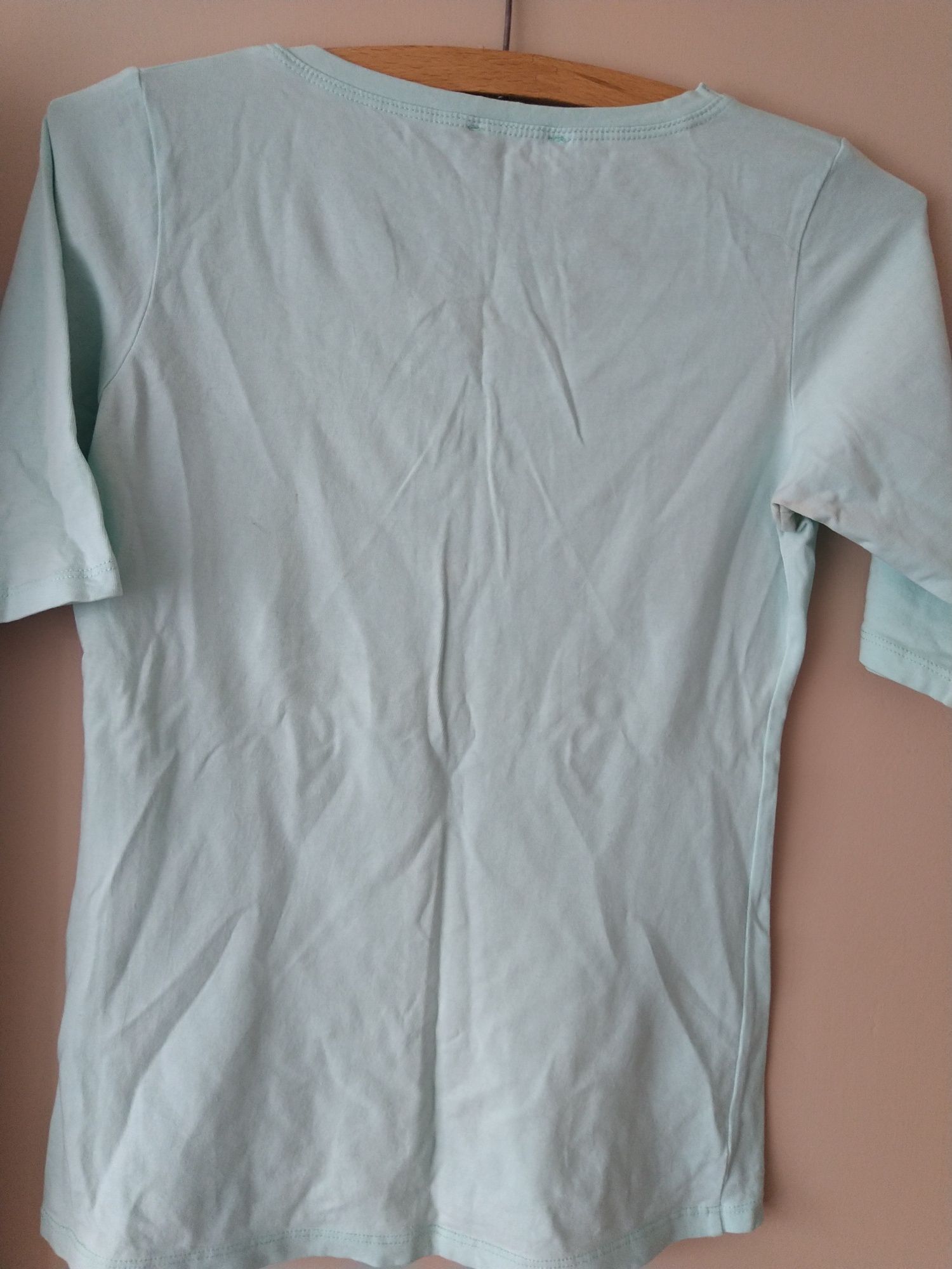 Bluzka t-shirt rozmiar S turkusowa