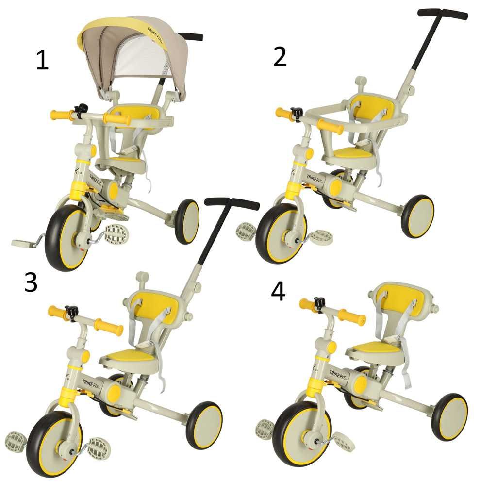 Rowerek Trójkołowy TRIKE FIX V4 dla Dzieci SPACERÓWKA Wózek 2w1
