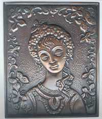 "Лесная фея" сувенир чекано-декоративный. Размер 26,5х33 см.