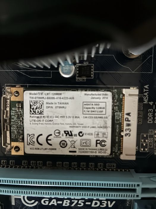 Комплект i5-3330 + Gigabyte H61 + 16ГБ DDR3 + SSD 128ГБ