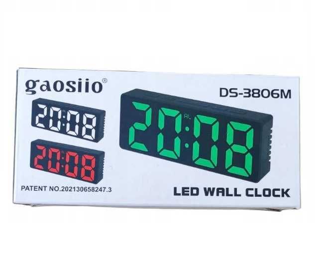 Zegar budzik LED clock czerwone podświetlenie 16cm