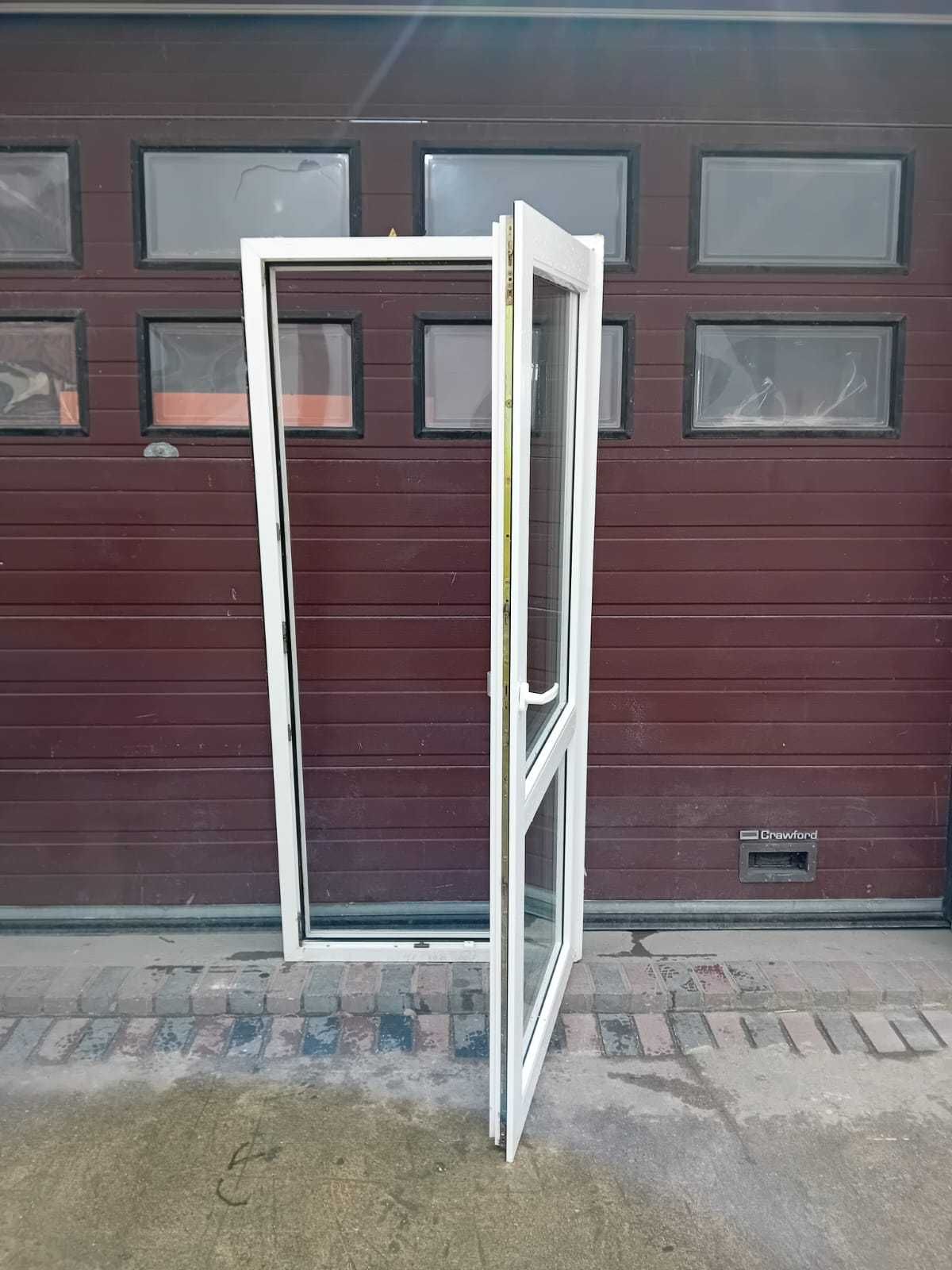 Drzwi tarasowe balkon okno białe 94x212 używane Niemieckie DOWÓZ KRAJ