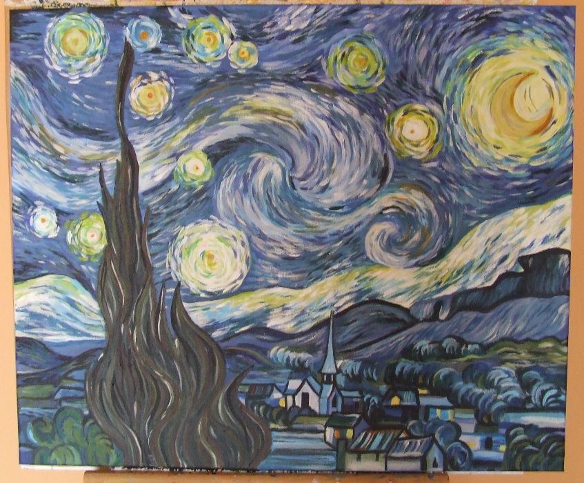 Obraz Gwieździsta Noc Van Gogh kopia na sprzedaż