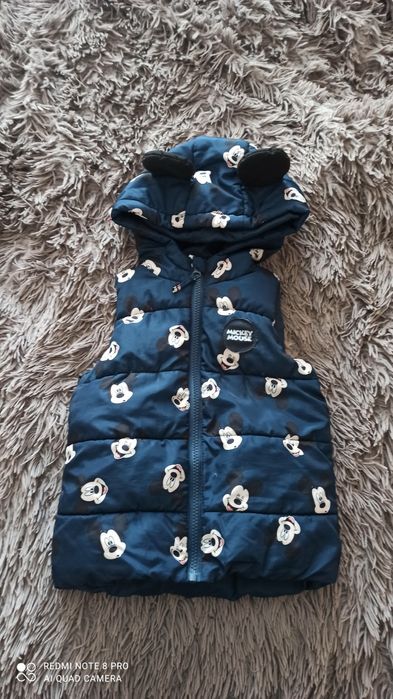 Bezrękawnik kamizelka miki Mickey mouse r. 86 dł. 40 cm
