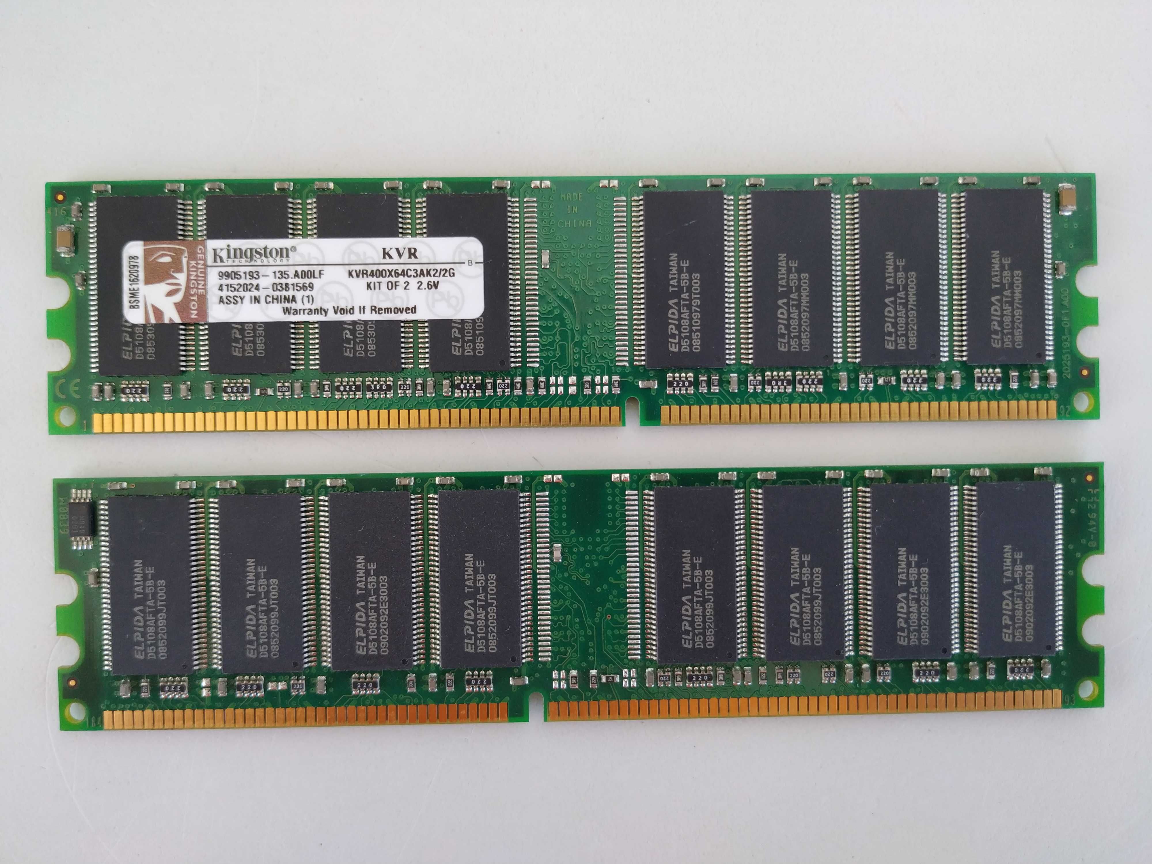 Kingston KVR400X64C3AK2/2G (Kit de 2GB)