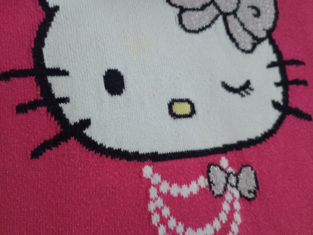 Sukienka dzianinowa Hello Kitty r. 122-128