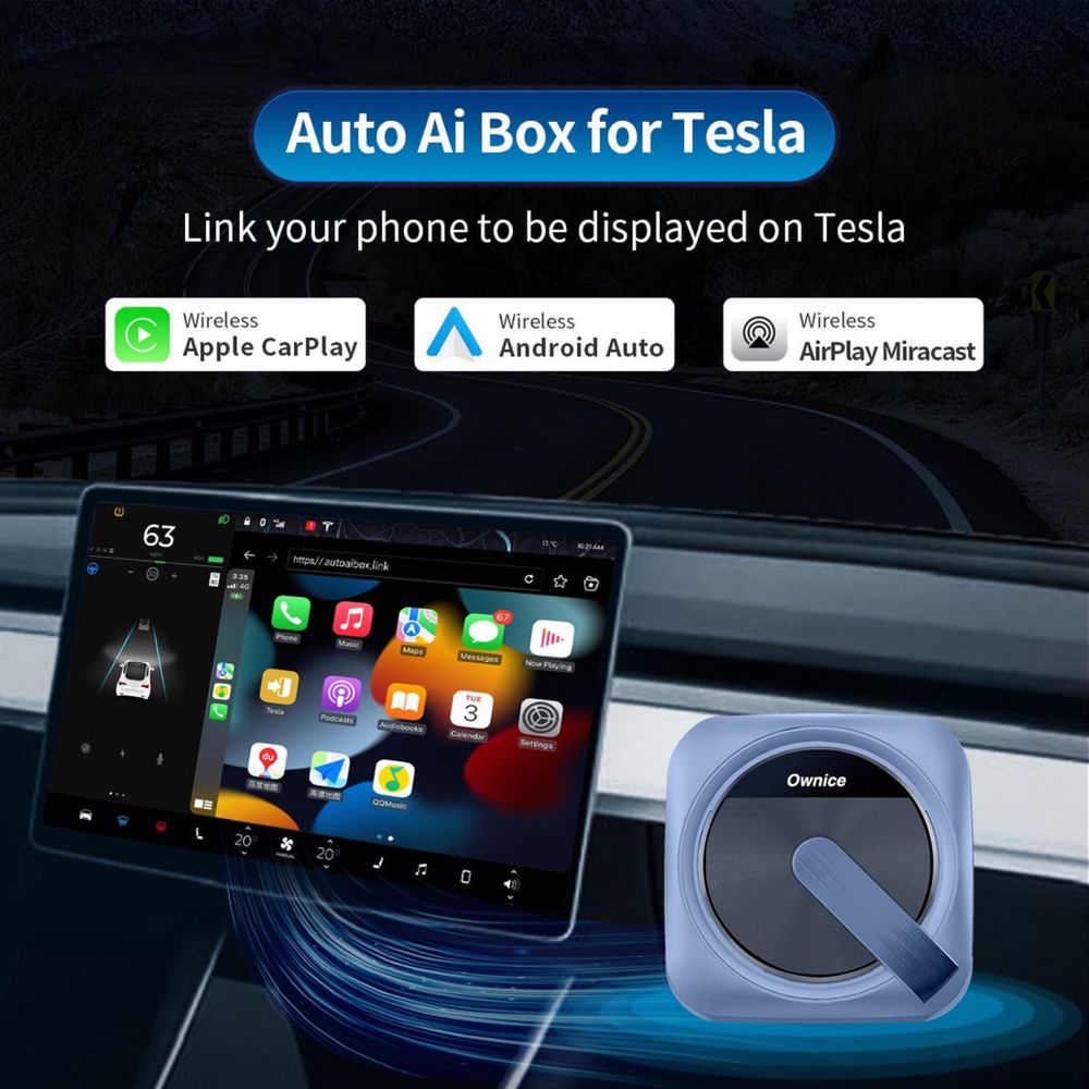 Ai Box адаптер CarPly для Tesla.