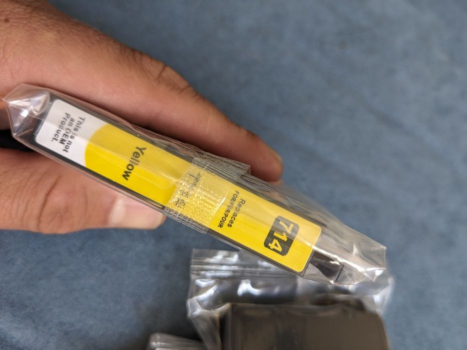 Zestaw 4 sztuk tuszy 714 żółty do drukarek HP (zamienniki)