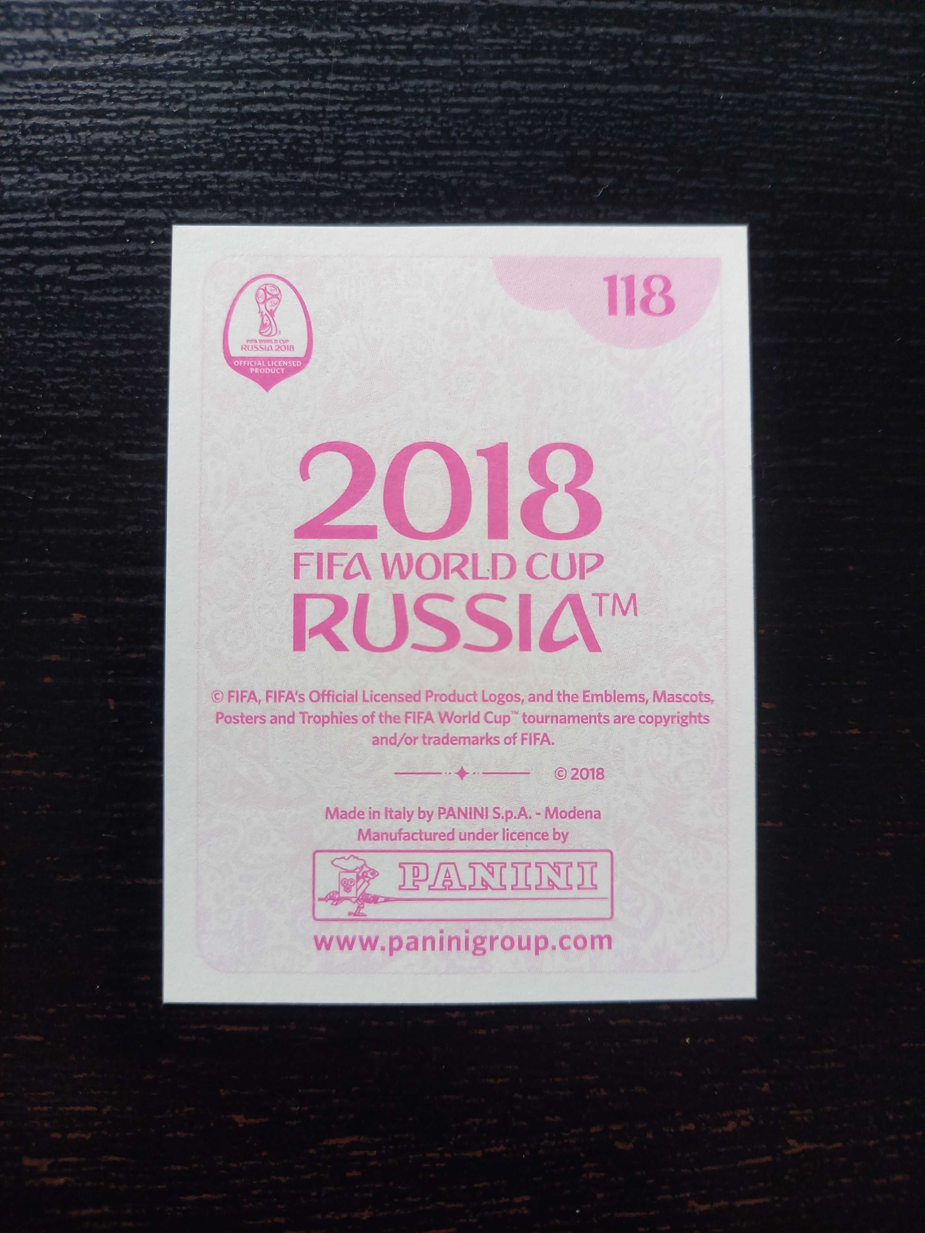 Cromo de futebol Cristiano Ronaldo FIFA World Cup Russia 2018(pink)