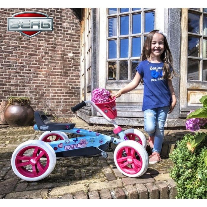 BERG Gokart na pedały Buzzy Bloom Ciche koła 2-5 lat do 30 kg