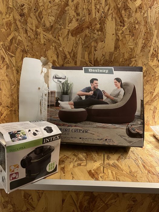 Cadeira de lounge inflável