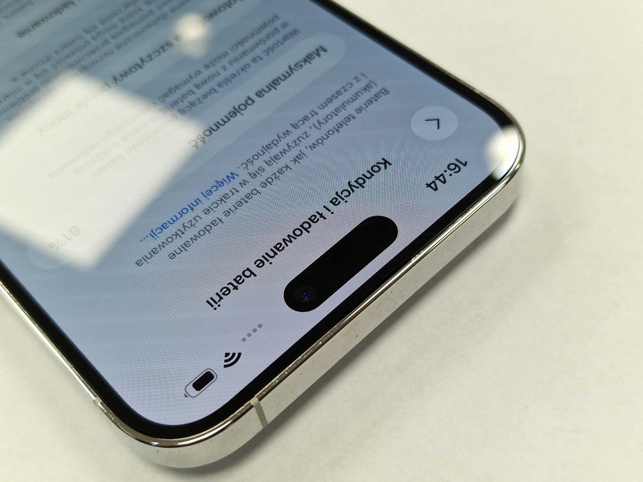 Iphone 14 PRO MAX 256GB/ Silver/ BAT 81%/ Grade A-/ + ładowarka