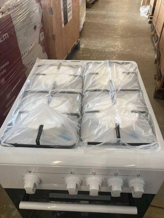 Кухонна Плита газова G4F5600W 50см. біла (GRUNHELM)(газова духовка)