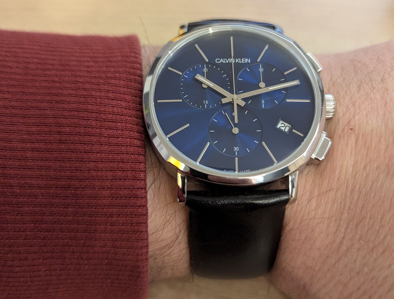 Szwajcarski Zegarek kwarcowy CALVIN KLEIN Gent Posh Chrono K8Q371CN