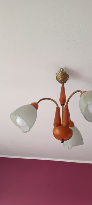 Lampa pokojowa na trzy klosze