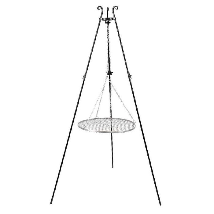 Trójnóg z rusztem nierdzewnym 60cm GRILL