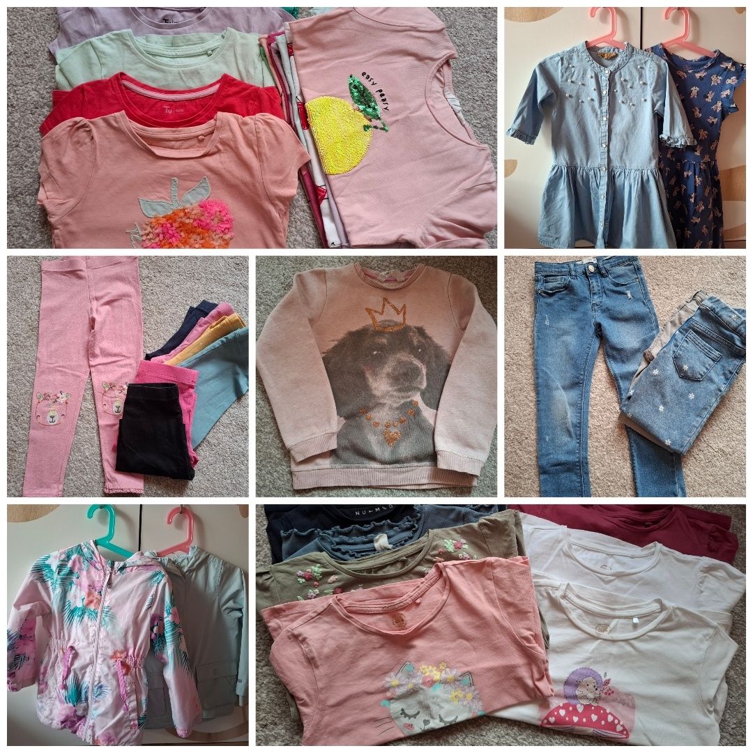 Paka ubrań dla dziewczynki rozmiar 110 cool club smyk h&m