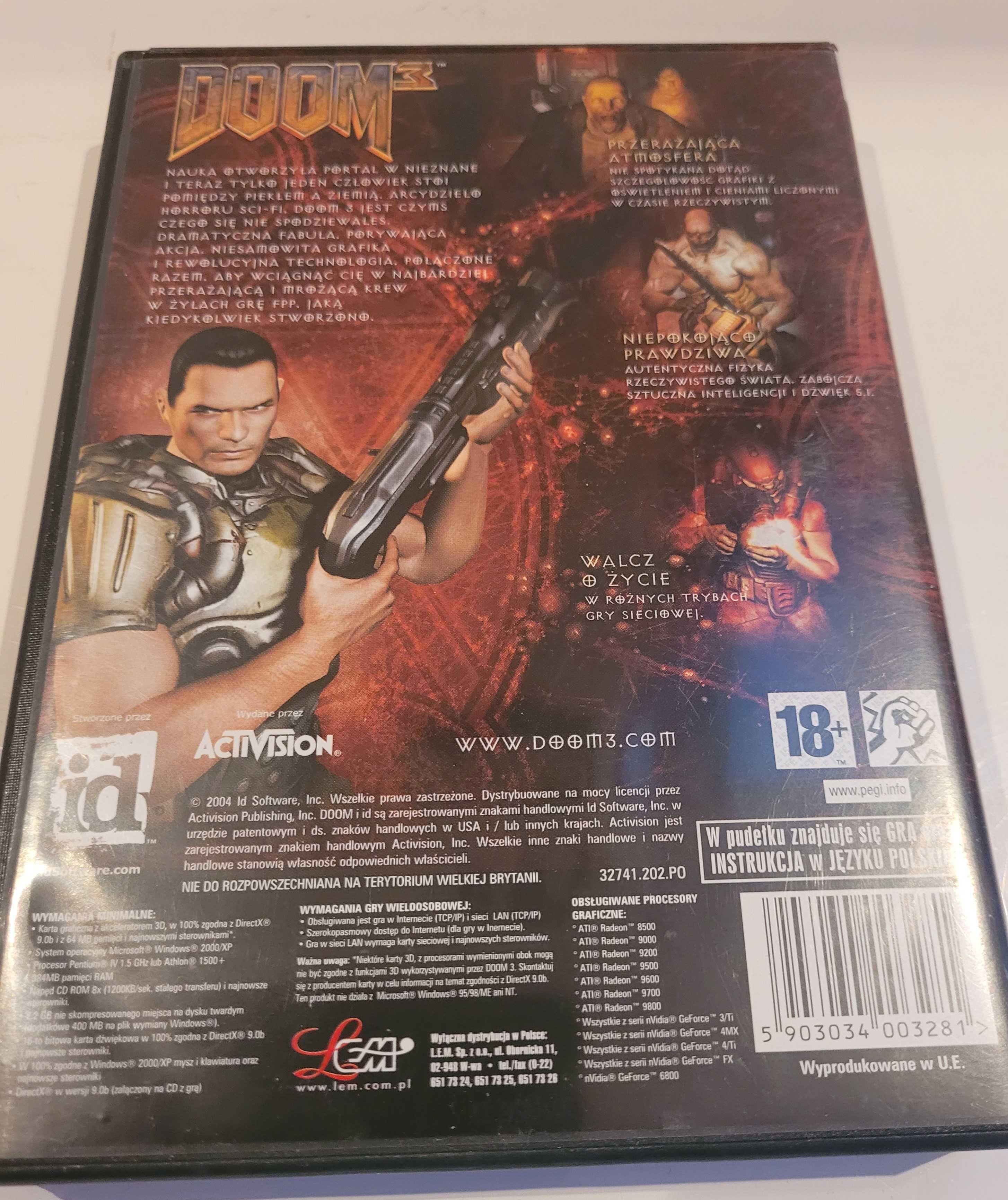 Doom 3 - polska wersja językowa super gra PC