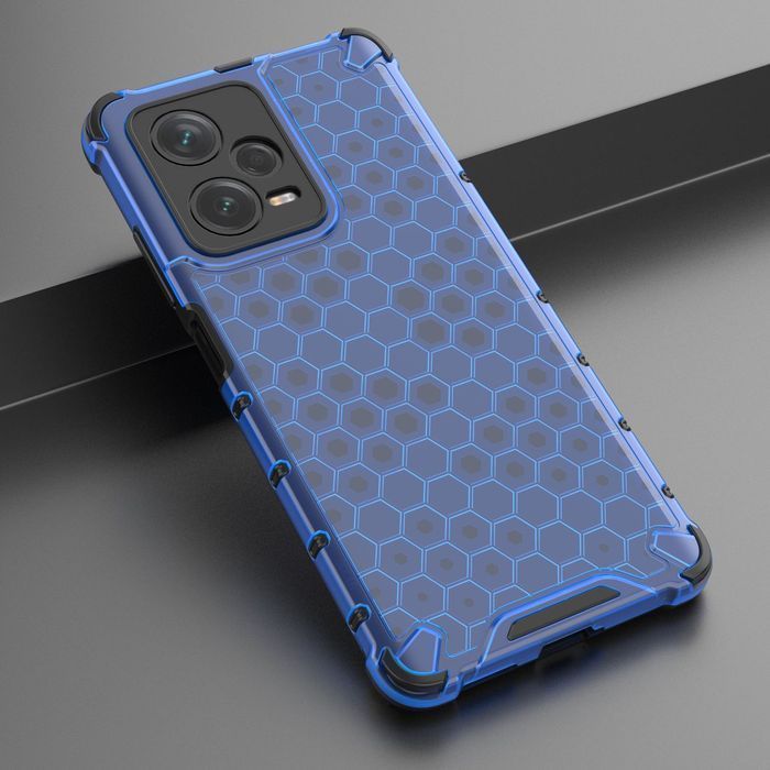 Etui Pancerny Honeycomb do Xiaomi Redmi Note 12 Pro+ - Kolor Niebieski