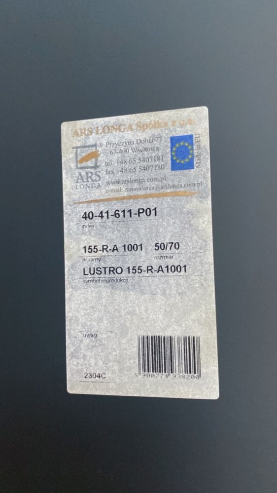 Lustro ścienne białe ARS Longa
