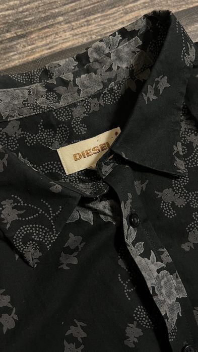 Diesel вінтажна чоловіча сорочка у квіти