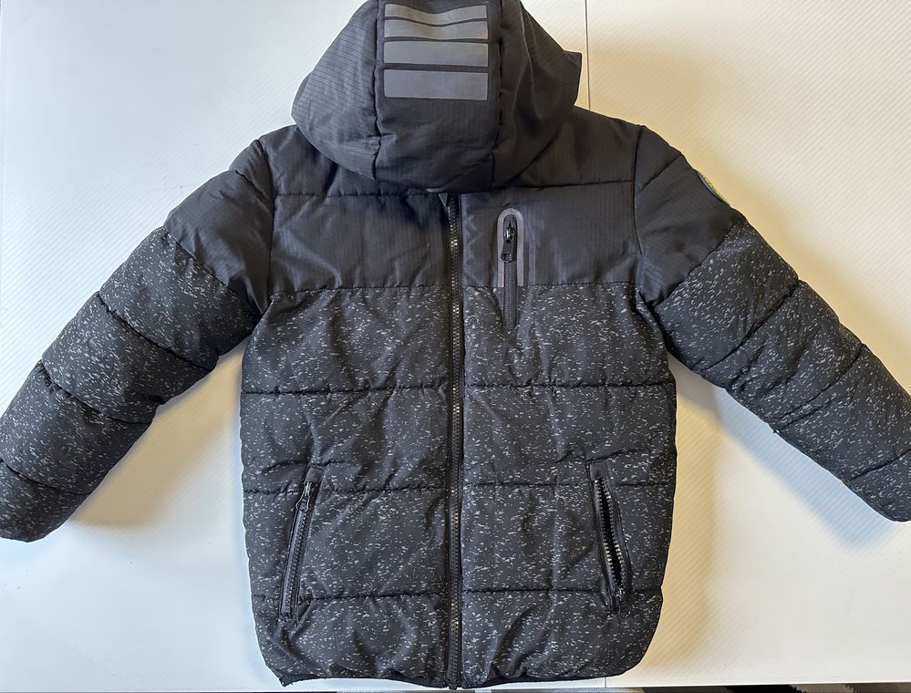 Kurtka zimowa czarna chłopięca F&F OuterWear 7-8 lat