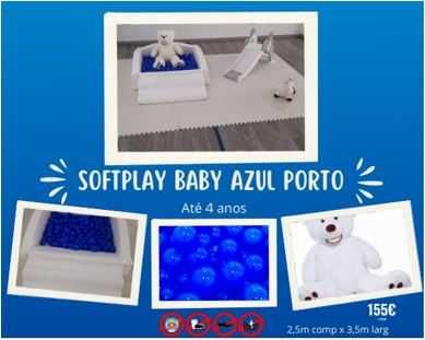 Parque Softplay com Insuflável Branco