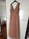 Sukienka Pretty Women Maxi Gold brudny róż