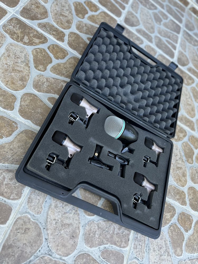 ++ the t.bone DC 1500 - Zestaw mikrofonów do perkusji + CASE ++