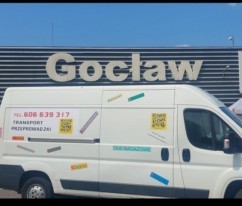 Taxi bagażowe, Transport, Przeprowadzki, Wynajem busa z kierowcą