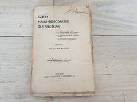 Stara książka Cztery Nauki Gospodarskie dla włościan 1914 Bardzki