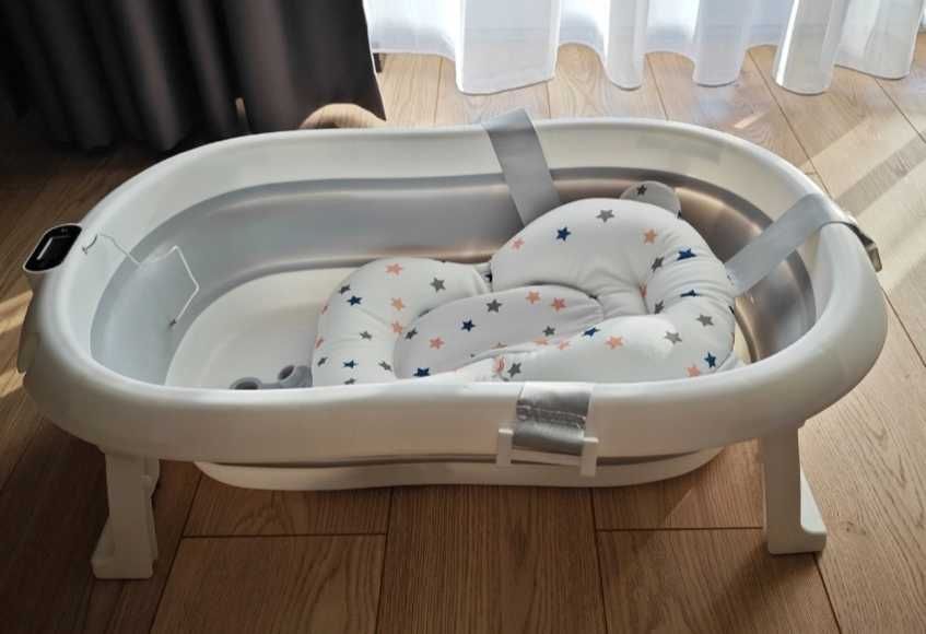 Wanienka Składana  z Termometrem dla Dzieci  + Poduszka