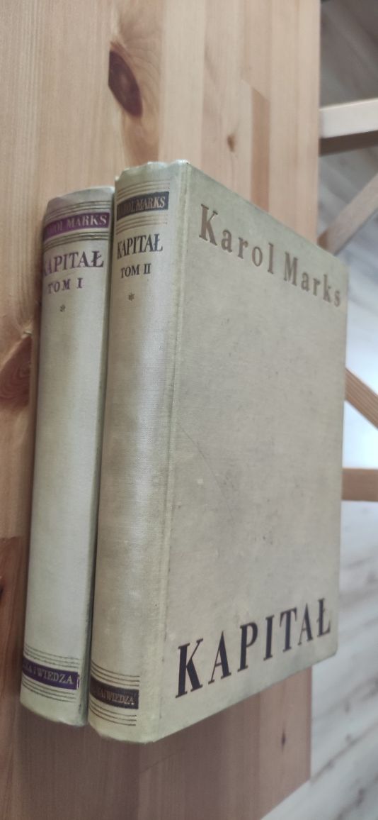 "Kapitał" Karol Marks; dwa tomy; wydanie z 1951 r.
