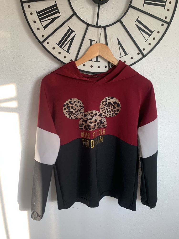 Casaco Moletom Mickey - Vermelho e Preto