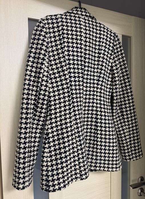 Пальто піджак жакет гусяча лапка пальто пиджак жакет твидовый 42 s