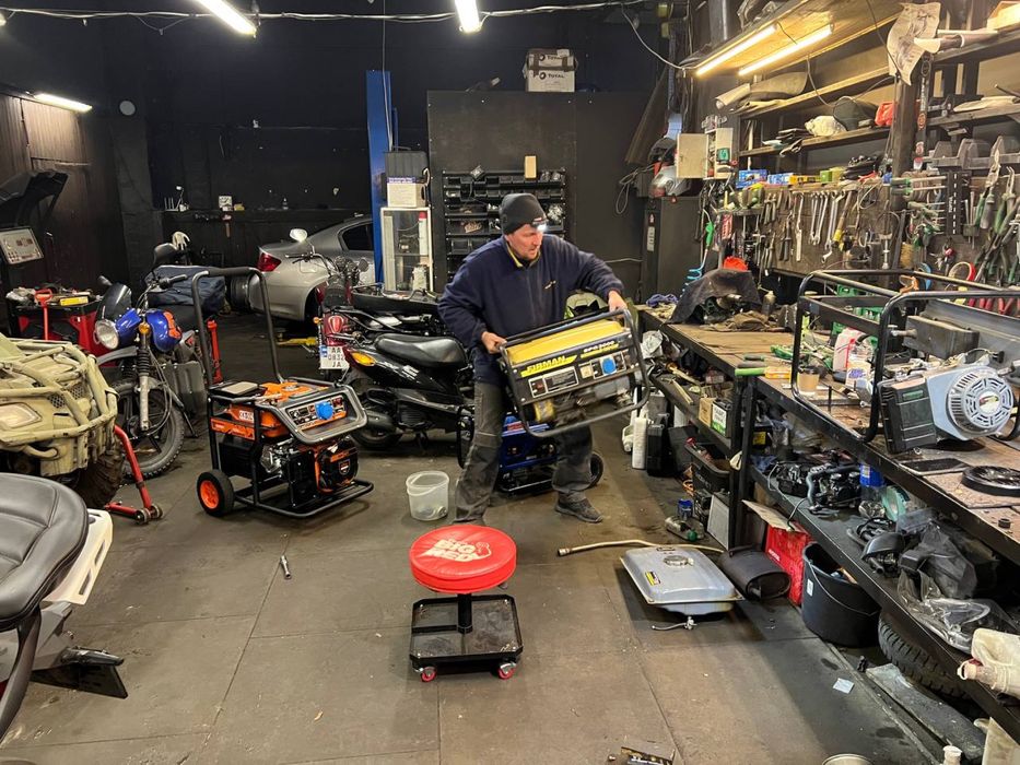 Ремонт и обслудивание генераторов, изготовление тихого выхлопа.