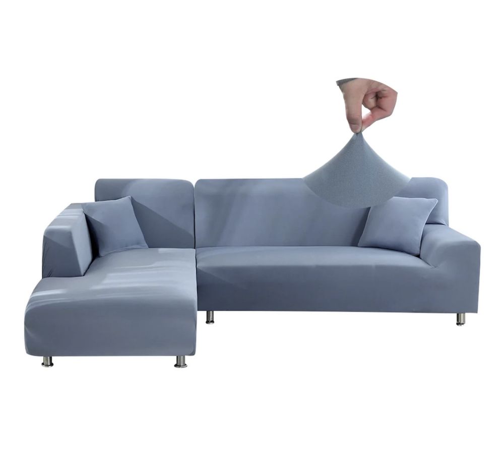 Narzuta na sofę w kształcie litery L