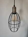 Lampa wisząca loft czarna
