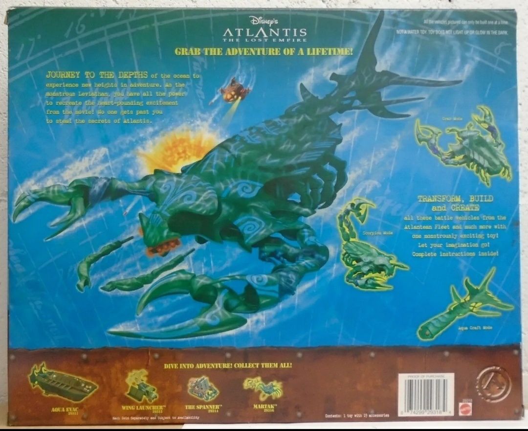 Figura Nova Leviatã Atlântida Disney Brinquedo