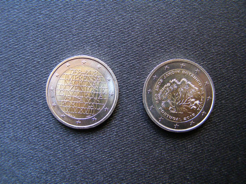 moedas comemorativas 2 euros - Portugal