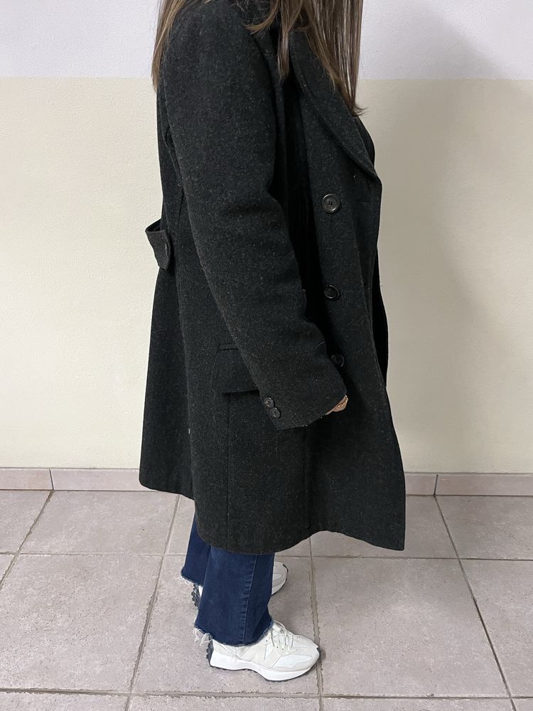 Sobretudo Cinzento Massimo Dutti